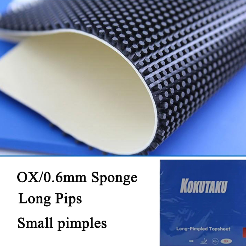 Table Tennis Is Played With A - ยางปิงปอง KOKUTAKU Long Pips รุ่น OX/ฟองน้ำ