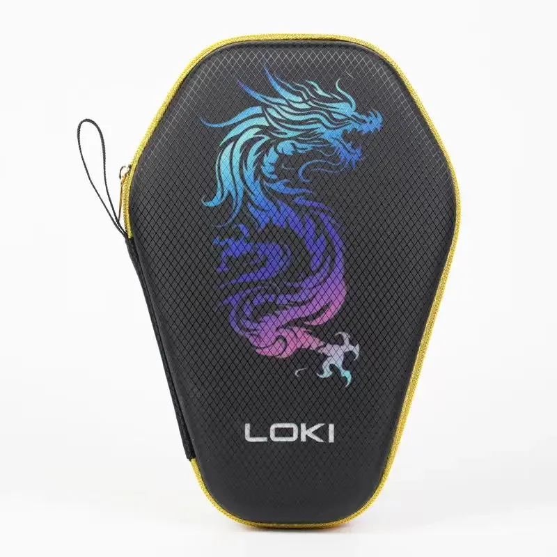 Table Tennis Umpire - LOKI-Anti-drop กระเป๋าใส่ไม้ปิงปอง, ซิปเรียบ, สไตล์จีน, ฝาครอบลายเสือ