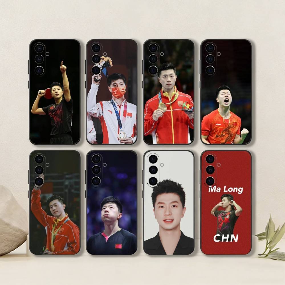 Table Tennis Quotes - เอ็ม-หม่า ลอง-นักกีฬาเทนนิสเคสโทรศัพท์ซิลิโคนสีดำนุ่มสำหรับซัมซุงกาแล็คซี่ A73,A72,A71,A70,A53,A52,A51