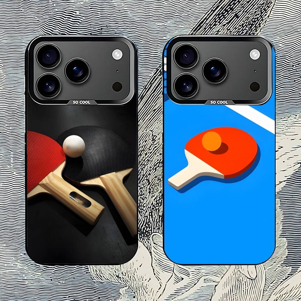 Table Tennis Quotes - เคสโทรศัพท์ลายไม้ปิงปองสำหรับ iPhone 17,16,15,14,13,12,11,Pro,Max,Plus,E,Air,Mini สีดำ TPU IMD