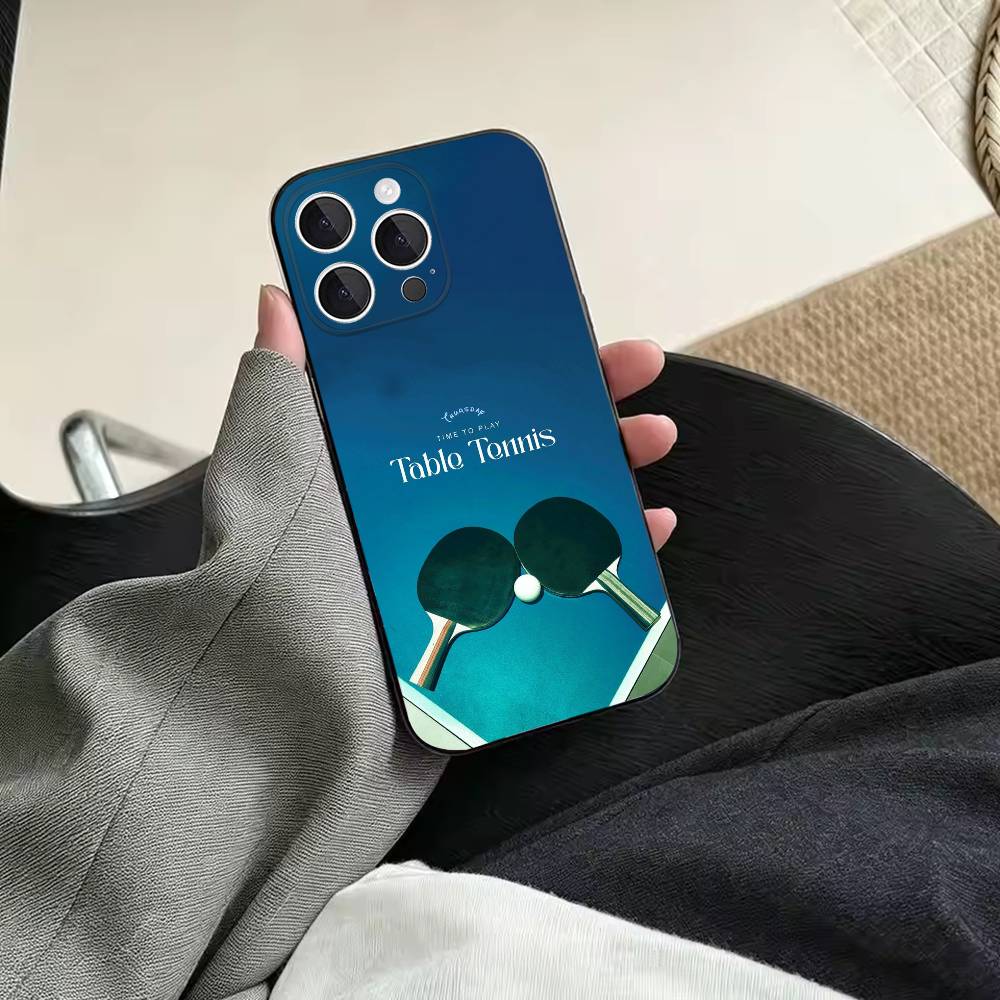 เคสโทรศัพท์มือถือสีดำนุ่มกันกร - Table Tennis Quotes บทวิจารณ์และราคา