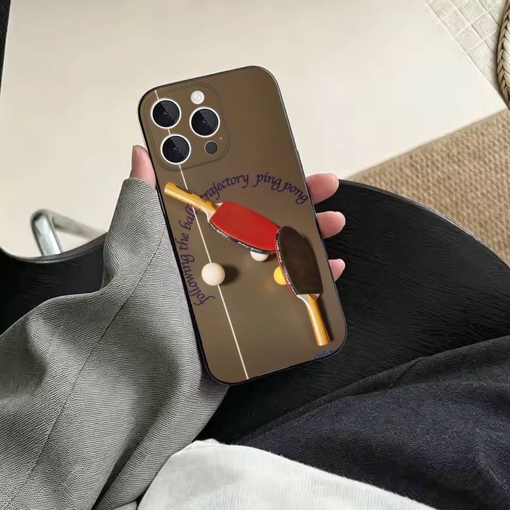 เคสโทรศัพท์มือถือสีดำนุ่มกันกร - Table Tennis Quotes บทวิจารณ์และราคา